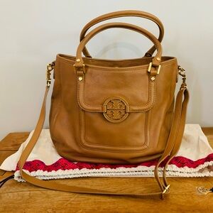 Tory Burch Brown Leather Shoulder Bag